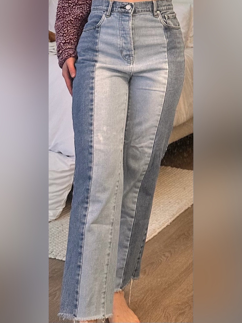 PacSun Women’s 90’s Boyfriend Two Tone High Rise Jeans